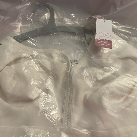 Lane Bryant NWT Unlined Full Coverage Bra Size 50DD White in color - Picture 5 of 5